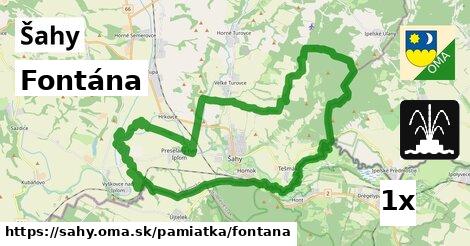 Fontána, Šahy