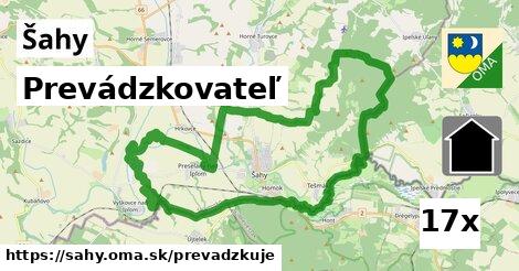 prevádzkovateľ v Šahy