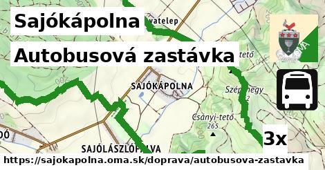 Autobusová zastávka, Sajókápolna