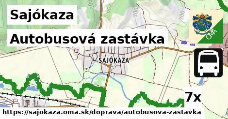 Autobusová zastávka, Sajókaza