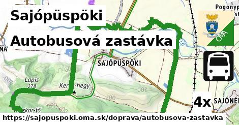 Autobusová zastávka, Sajópüspöki