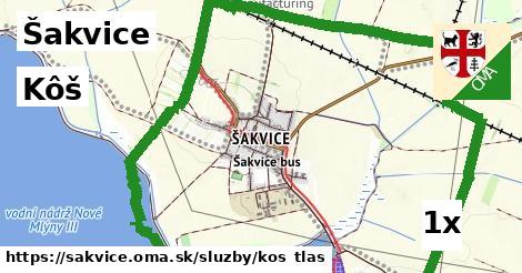 Kôš, Šakvice