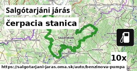 čerpacia stanica, Salgótarjáni járás