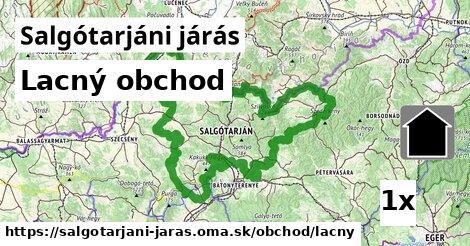 Lacný obchod, Salgótarjáni járás