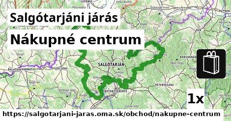 Nákupné centrum, Salgótarjáni járás