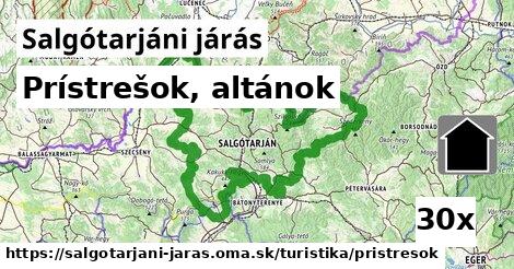 Prístrešok, altánok, Salgótarjáni járás