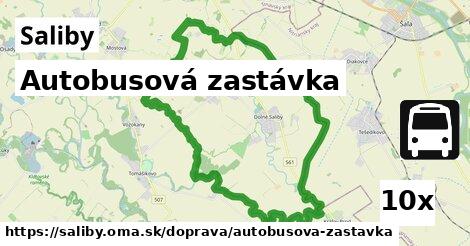 Autobusová zastávka, Saliby