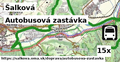 Autobusová zastávka, Šalková