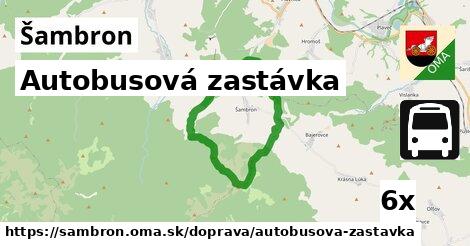 Autobusová zastávka, Šambron