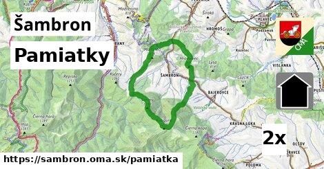pamiatky v Šambron