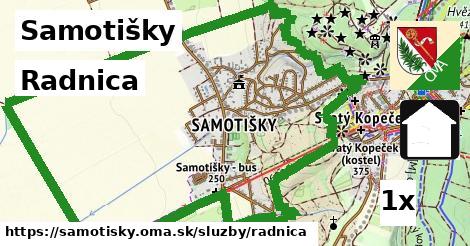 Radnica, Samotišky