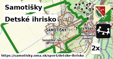 Detské ihrisko, Samotišky