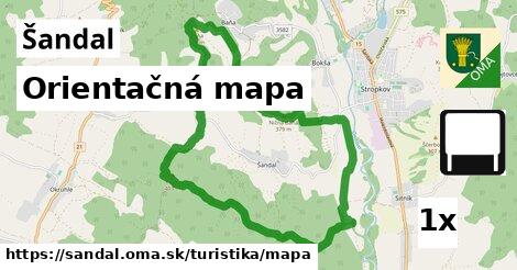 orientačná mapa v Šandal