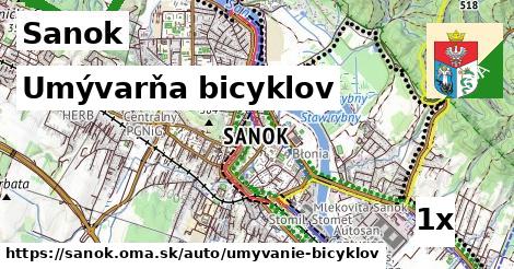 umývarňa bicyklov v Sanok