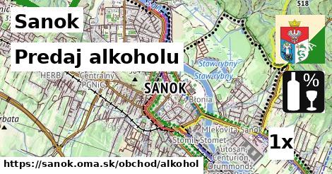 Predaj alkoholu, Sanok