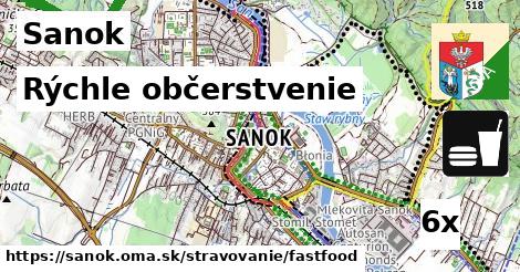 rýchle občerstvenie v Sanok