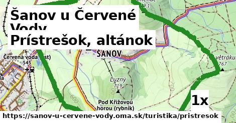 Prístrešok, altánok, Šanov u Červené Vody