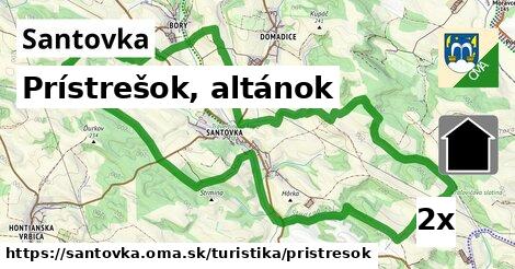 Prístrešok, altánok, Santovka