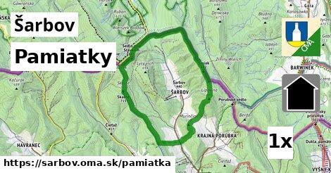 pamiatky v Šarbov