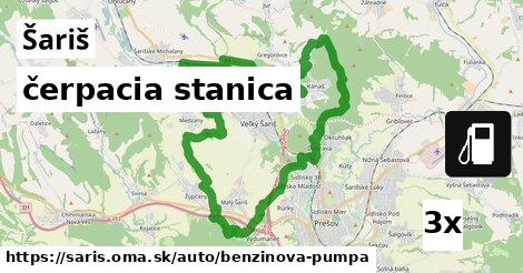 čerpacia stanica, Šariš