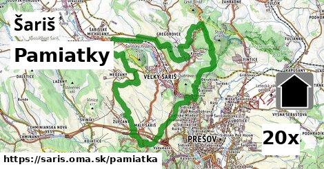 pamiatky v Šariš