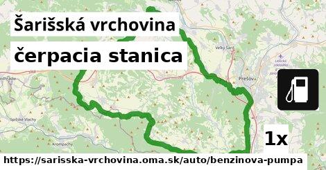 čerpacia stanica, Šarišská vrchovina