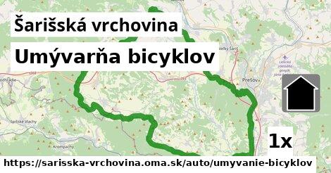 Umývarňa bicyklov, Šarišská vrchovina