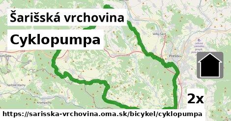 Cyklopumpa, Šarišská vrchovina