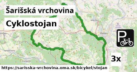 Cyklostojan, Šarišská vrchovina