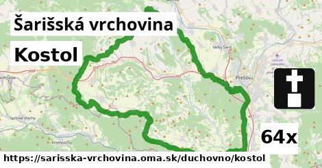 Kostol, Šarišská vrchovina