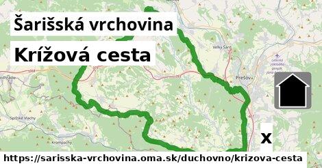 Krížová cesta, Šarišská vrchovina