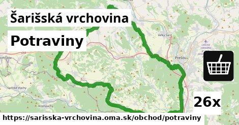 Potraviny, Šarišská vrchovina