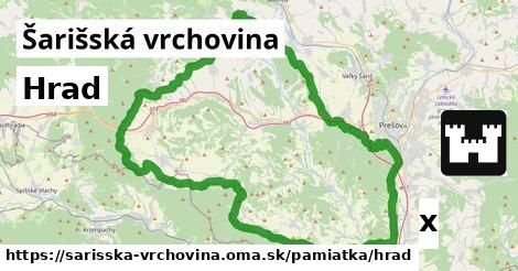 Hrad, Šarišská vrchovina