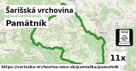 Pamätník, Šarišská vrchovina