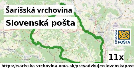 Slovenská pošta, Šarišská vrchovina