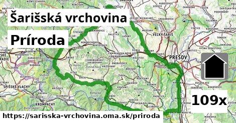 príroda v Šarišská vrchovina