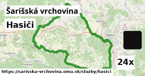 Hasiči, Šarišská vrchovina