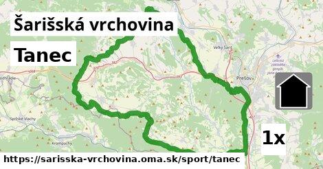 Tanec, Šarišská vrchovina