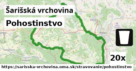 Pohostinstvo, Šarišská vrchovina