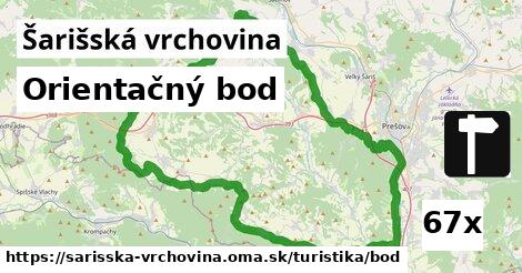 Orientačný bod, Šarišská vrchovina