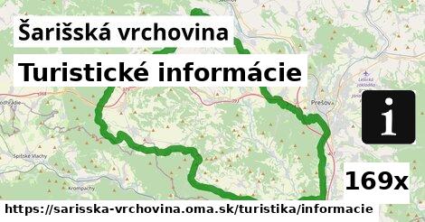 Turistické informácie, Šarišská vrchovina