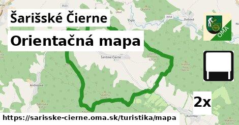 Orientačná mapa, Šarišské Čierne