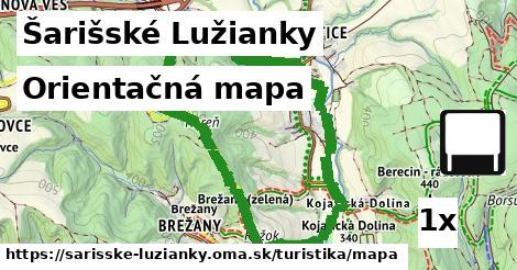 Orientačná mapa, Šarišské Lužianky