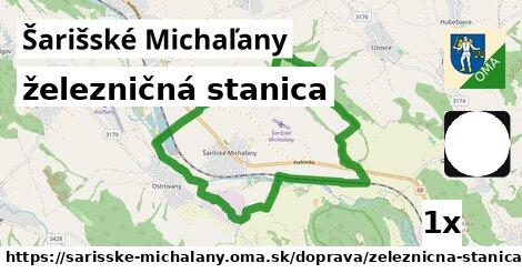 železničná stanica, Šarišské Michaľany