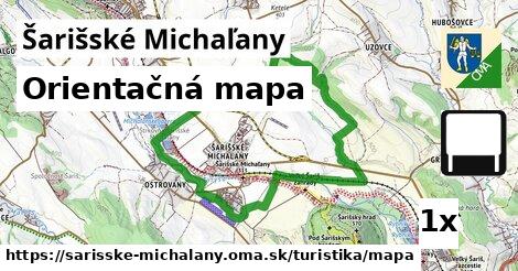 Orientačná mapa, Šarišské Michaľany