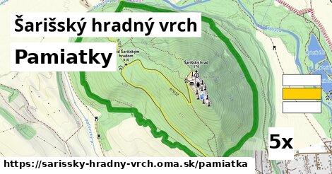 pamiatky v Šarišský hradný vrch