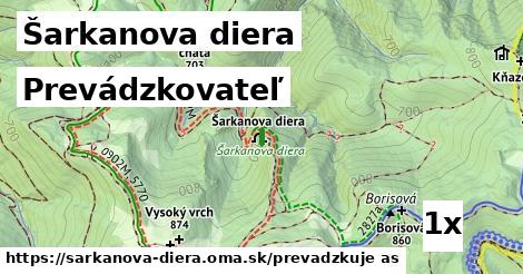 prevádzkovateľ v Šarkanova diera