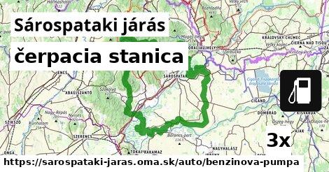 čerpacia stanica, Sárospataki járás
