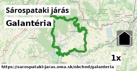 Galantéria, Sárospataki járás