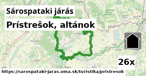 Prístrešok, altánok, Sárospataki járás